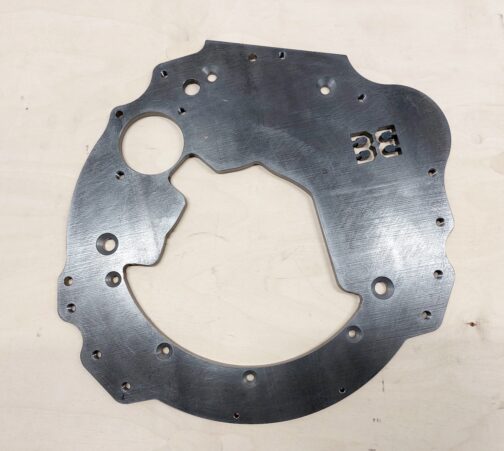 Adapter plate to connect BMW M57 lift engine model with Renault Mascott 180.65 manual gearbox